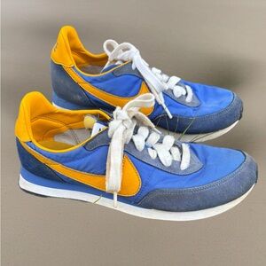 Nike Blue and Yellow Athletic Shoes